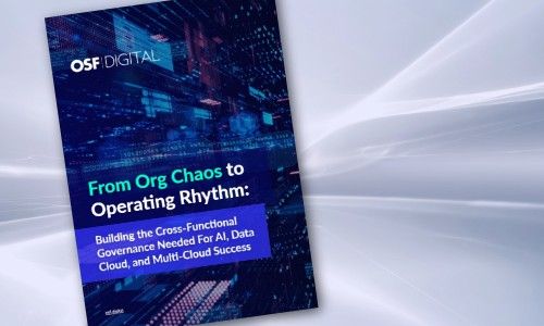 Document cover for OSF Digital's whitepaper: From Org Chaos to Operating Rhythm.