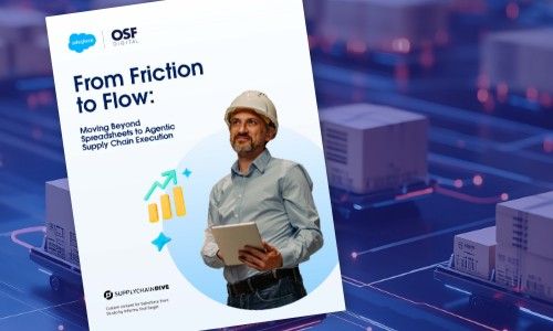 White paper cover for 'From Friction to Flow' on agile supply chain execution.